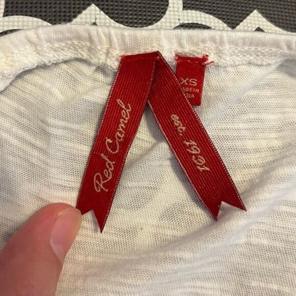 Red Camel Off-White Embroidered Tank Top Size XS - Picture 4 of 5